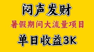 （11558期）闷声发财，假期大流量项目，单日收益3千+ ，拿出执行力，两个月翻身-网创项目
