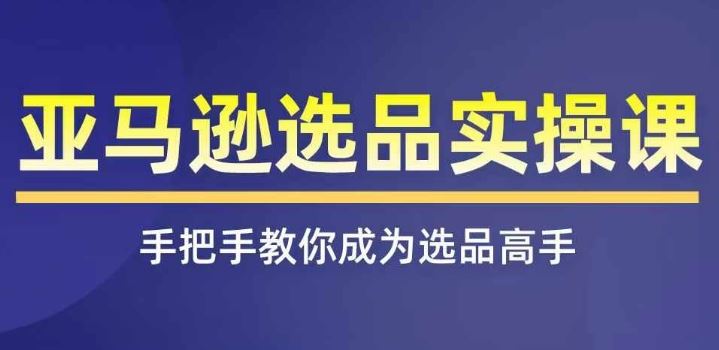 亚马逊选品实操课程，快速掌握亚马逊选品的技巧，覆盖亚马逊选品所有渠道-网创项目