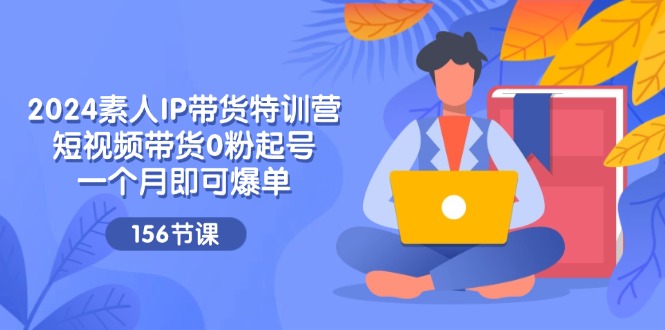 2024素人IP带货特训营，短视频带货0粉起号，一个月即可爆单（156节）-网创项目