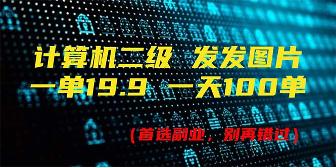 （11715期）计算机二级，一单19.9 一天能出100单，每天只需发发图片（附518G资料）-网创项目