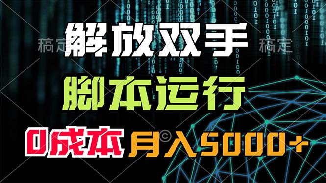（11721期）解放双手，脚本运行，0成本月入5000+-网创项目