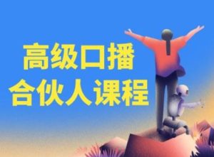 高级口播合伙人课程,百万粉丝博主教您提高口播能力-网创项目