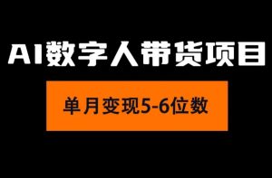 （11751期）2024年Ai数字人带货，小白就可以轻松上手，真正实现月入过万的项目-网创项目
