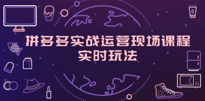 （11759期）拼多多实战运营现场课程，实时玩法，爆款打造，选品、规则解析-网创项目