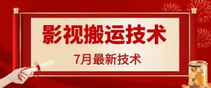 7月29日最新影视搬运技术，各种破百万播放-网创项目