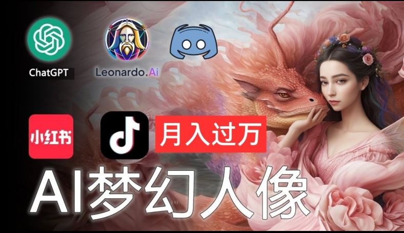 AI摄影梦幻人像：零基础也能月入过万的秘密【揭秘】-网创项目