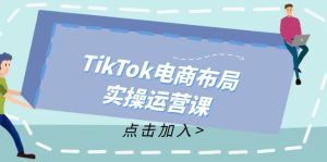 （12156期）TikTok电商布局实操运营课：从新手到精通，成为TikTok带货运营高手-网创项目
