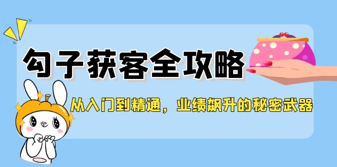 从入门到精通，勾子获客全攻略，业绩飙升的秘密武器-网创项目