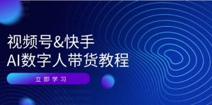 (12470期)视频号&快手-AI数字人带货教程:认知、技术、运营、拓展与资源变现-网创项目