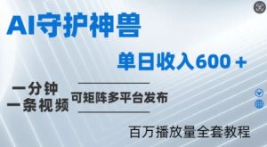 制作各省守护神，100多W播放量的视频只需要1分钟就能完成【揭秘】-网创项目