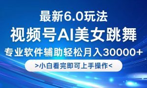 视频号最新6.0玩法，当天起号小白也能轻松月入30000+-网创项目