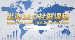 出海SEO社群课程，包含谷歌SEO+出海AI工具站从0开始+年中分享等-网创项目