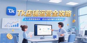 Tk店铺运营全攻略,从入驻到变现闭环,后台功能详解与实操演示-网创项目