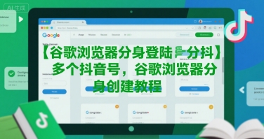 谷歌浏览器分身登陆多个抖音号，谷歌浏览器分身创建教程-网创项目