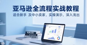 亚马逊全流程实战教程,适合新手及中小卖家,实操演示,深入浅出-网创项目