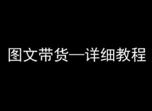 抖音图文带货详细教程,简单易上手,小白都能学会-网创项目