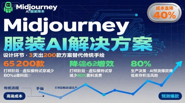 AI在服装领域的运用，使用midjourney做服装辅助企业降低成本-网创项目