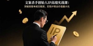 文案杀手创始人IP高端实战课：突破高客单成交瓶颈，实现IP商业价值最大化-网创项目