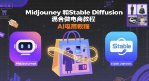Midjourney和Stable Diffusion混合做电商教程-ai电商教程-网创项目