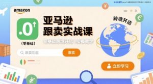 亚马逊跟卖实战课，零基础跨境开店实操教学-网创项目