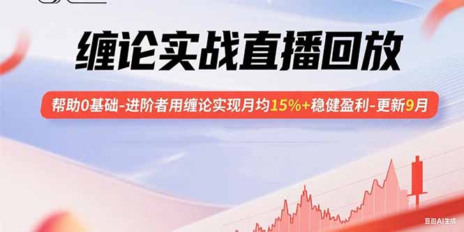 缠论实战直播回放：帮助0基础-进阶者用缠论实现月均15%+稳健盈利-更新9月-网创项目