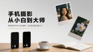 手机摄影从小白到大师,零基础带你学习手机摄影,拍出朋友圈点赞大片-网创项目