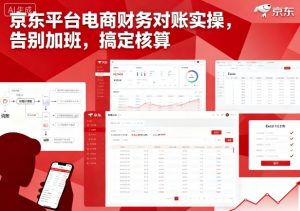 京东平台电商财务对账实操，告别加班，搞定核算-网创项目