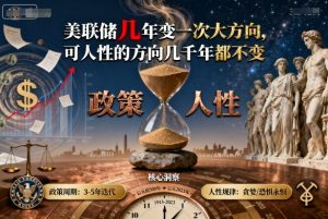 付费文章：美联储几年变一次大方向，可人性的方向几千年都不变-网创项目