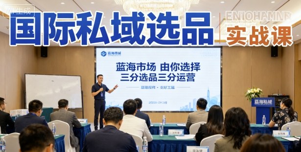 国际私域选品实战课，蓝海市场由你选择，七分选品三分运营-网创项目