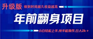 项目讲解年入百万：小白轻松上手，纯手机操作.日入2k+-网创项目