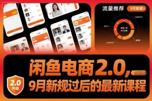闲鱼电商2.0，9月新规过后的最新课程-网创项目