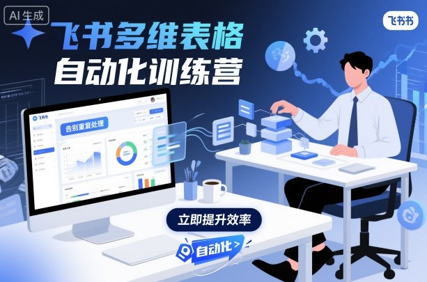 飞书多维表格自动化训练营，手把手教你告别重复处理，用多维表格开启高效办公新模式-网创项目