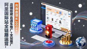 阿里国际站全链路运营,店铺搭建+直通车推广+全站推广,月询盘增长200%+-网创项目