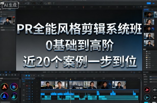 PR全能风格剪辑系统班，0基础到高阶，近20个案例一步到位-网创项目