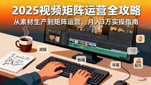 2025短视频矩阵运营全攻略：从素材生产到矩阵运营，月入3万实操指南-网创项目