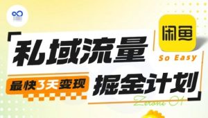 私域流量掘金计划实战训练营，最快3天变现-网创项目