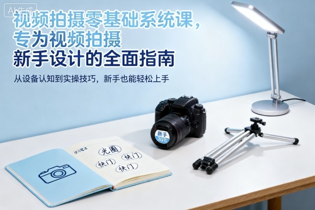 视频拍摄零基础系统课，专为视频拍摄新手设计的全面指南-网创项目