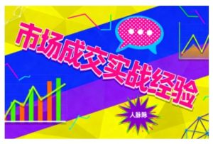 市场成交实战经验,从认知觉醒到实操落地,快速掌握市场开拓与成交核心能力-网创项目