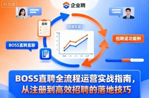 BOSS直聘全流程运营实战指南，从注册到高效招聘的落地技巧-网创项目