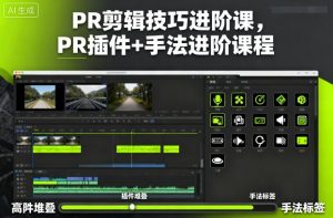 PR剪辑技巧进阶课,PR插件+手法进阶课程-网创项目