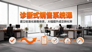 诊断式销售系统课,建立标准化销售体系,大幅提升成交转化率-网创项目