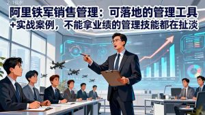 阿里铁军销售管理：可落地的管理工具+实战案例，不能拿业绩的管理都在扯淡-网创项目