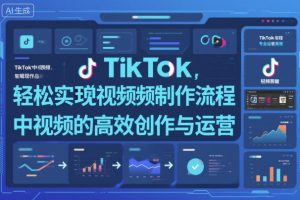 TikTok中视频制做流程,轻松实现Tk中视频的高效创作与运营-网创项目