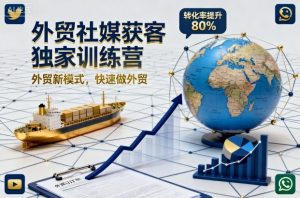外贸社媒获客独家训练营，外贸新模式，快速做外贸(更新)-网创项目