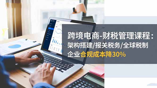 跨境电商-财税管理课程：架构搭建/报关税务/全球税制，企业合规成本降30%-网创项目
