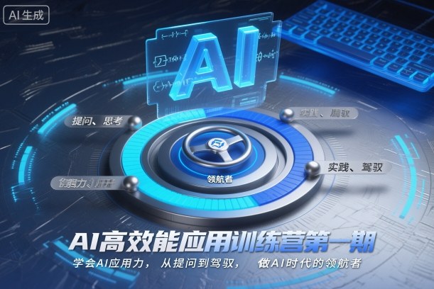 AI高效能应用训练营第一期，学会AI应用力，从提问到驾驭，做AI时代的领航者-网创项目