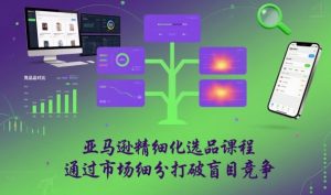 亚马逊精细化选品课程,通过市场细分打破盲目竞争-网创项目