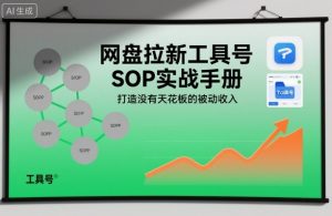 网盘拉新工具号SOP实战手册,打造没有天花板的被动收入-网创项目