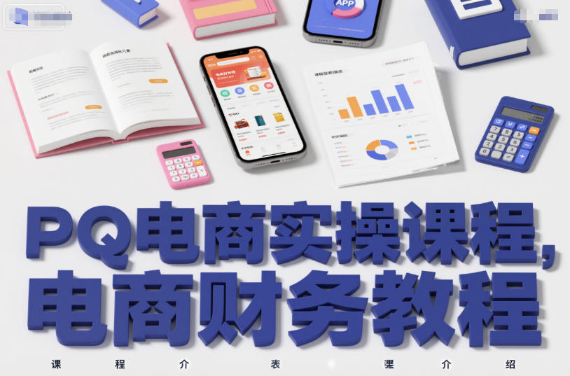 PQ电商实操课程，电商财务教程-网创项目
