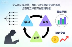 个人闭环实战营，为自己建立稳定变现的基础，全面建立你的商业逻辑思维-网创项目